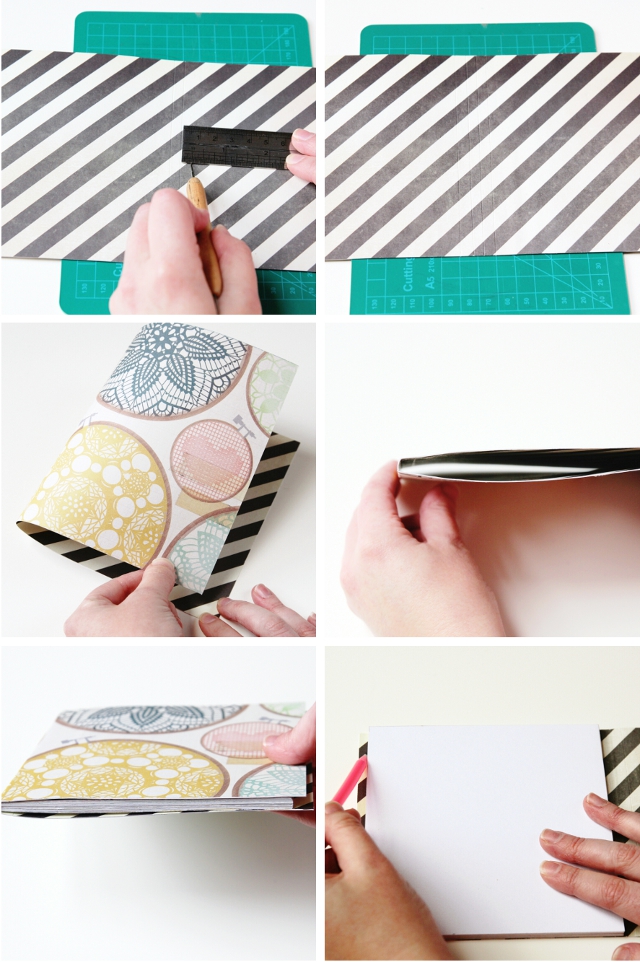 DIY NOTEBOOK PERFECT BINDING. Gathering Beauty