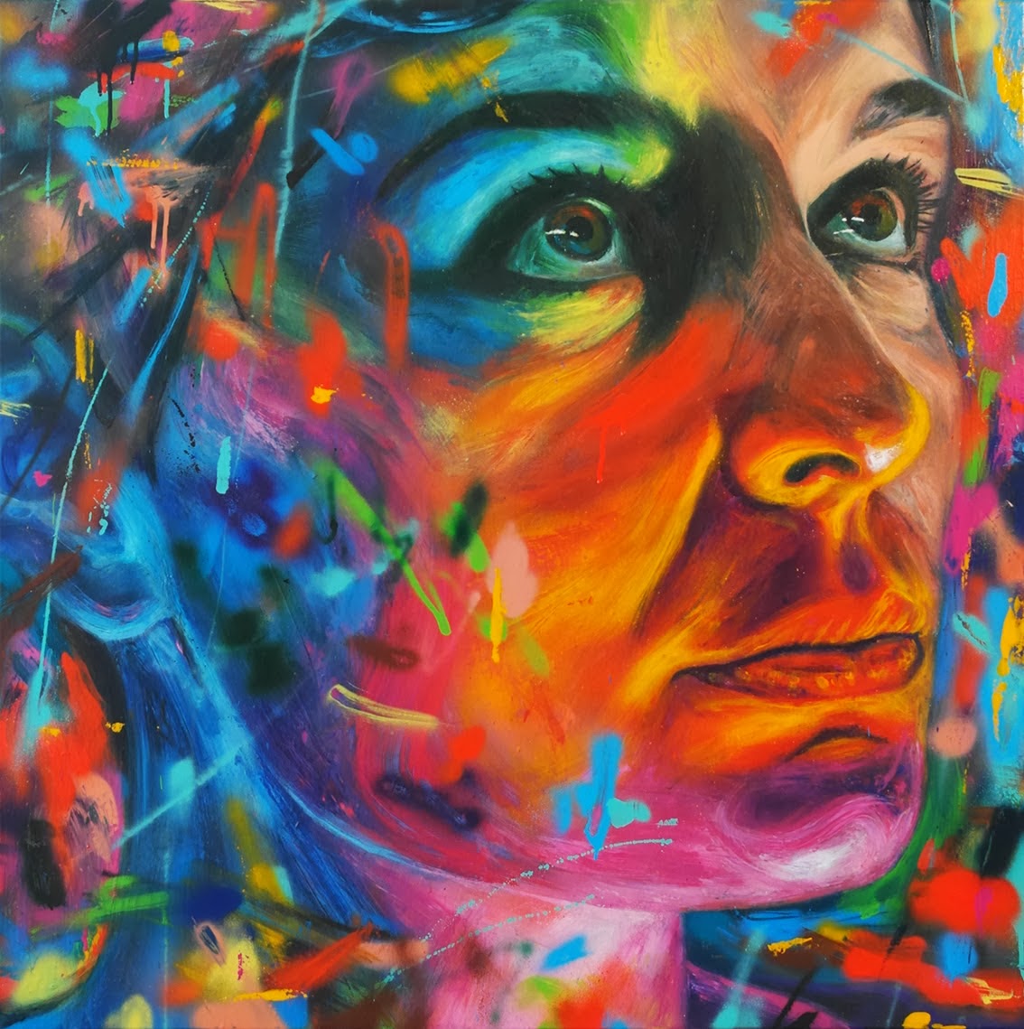 Simply Creative Spray Paint Portraits by David Walker