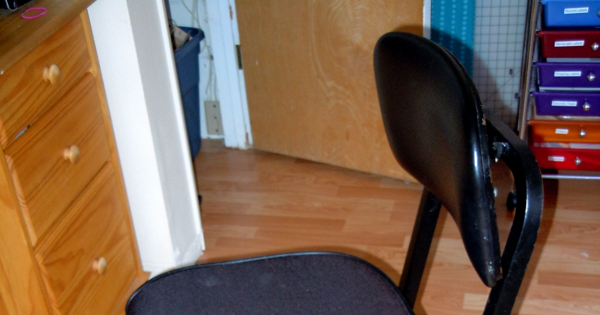 How to Reupholster an Office Chair - Naturally Creative Mama