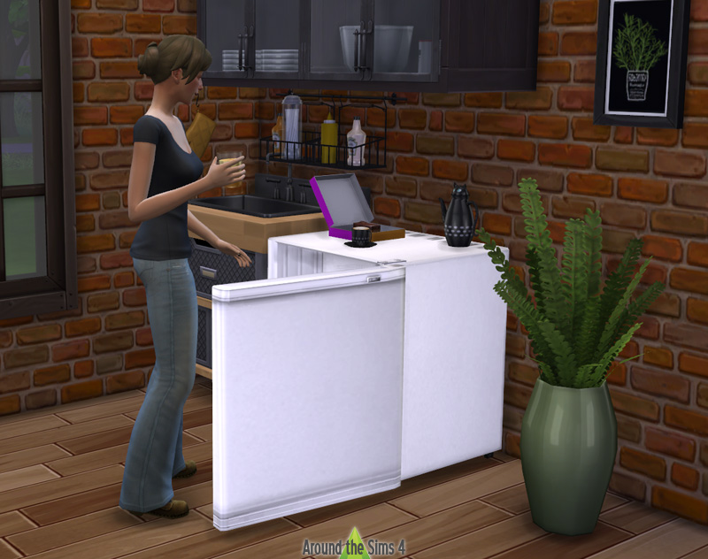 My Sims 4 Blog Updated TS2 University Mini Fridge Conversion by Sandy