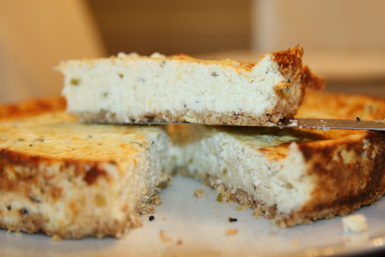 Haystacks & Champagne Savory Swiss Cheesecake