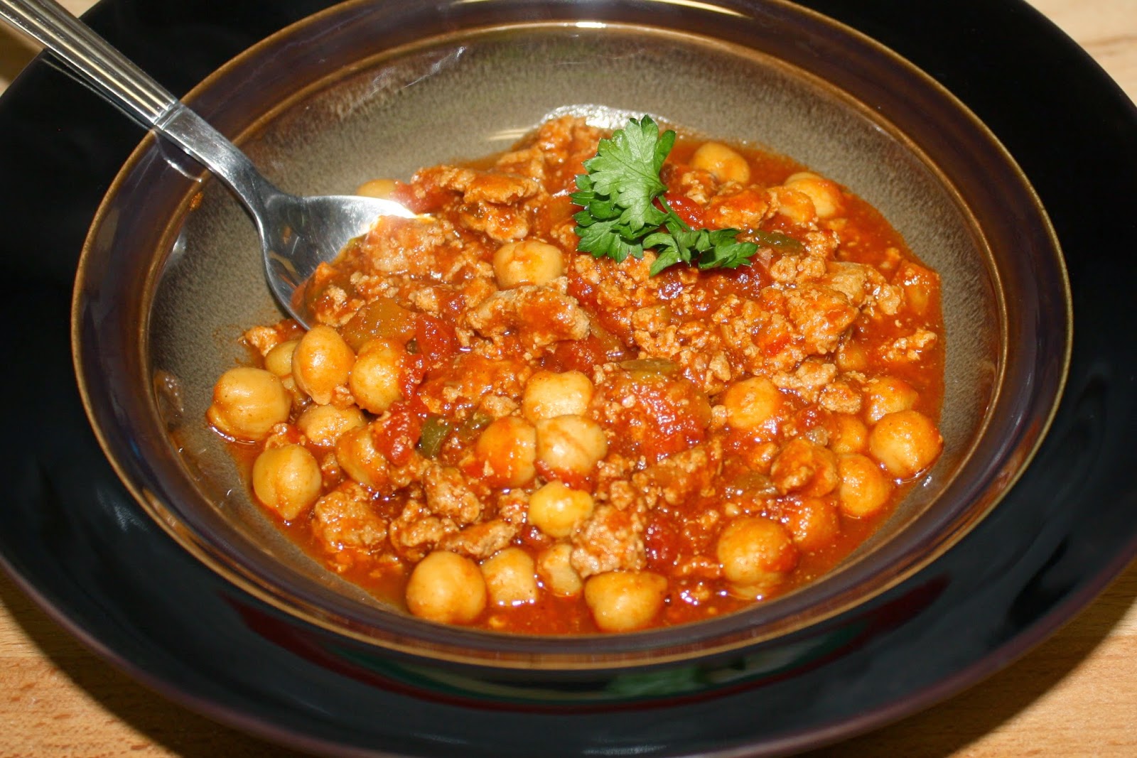 EmilyCanBake Turkey and Garbanzo Bean Chili