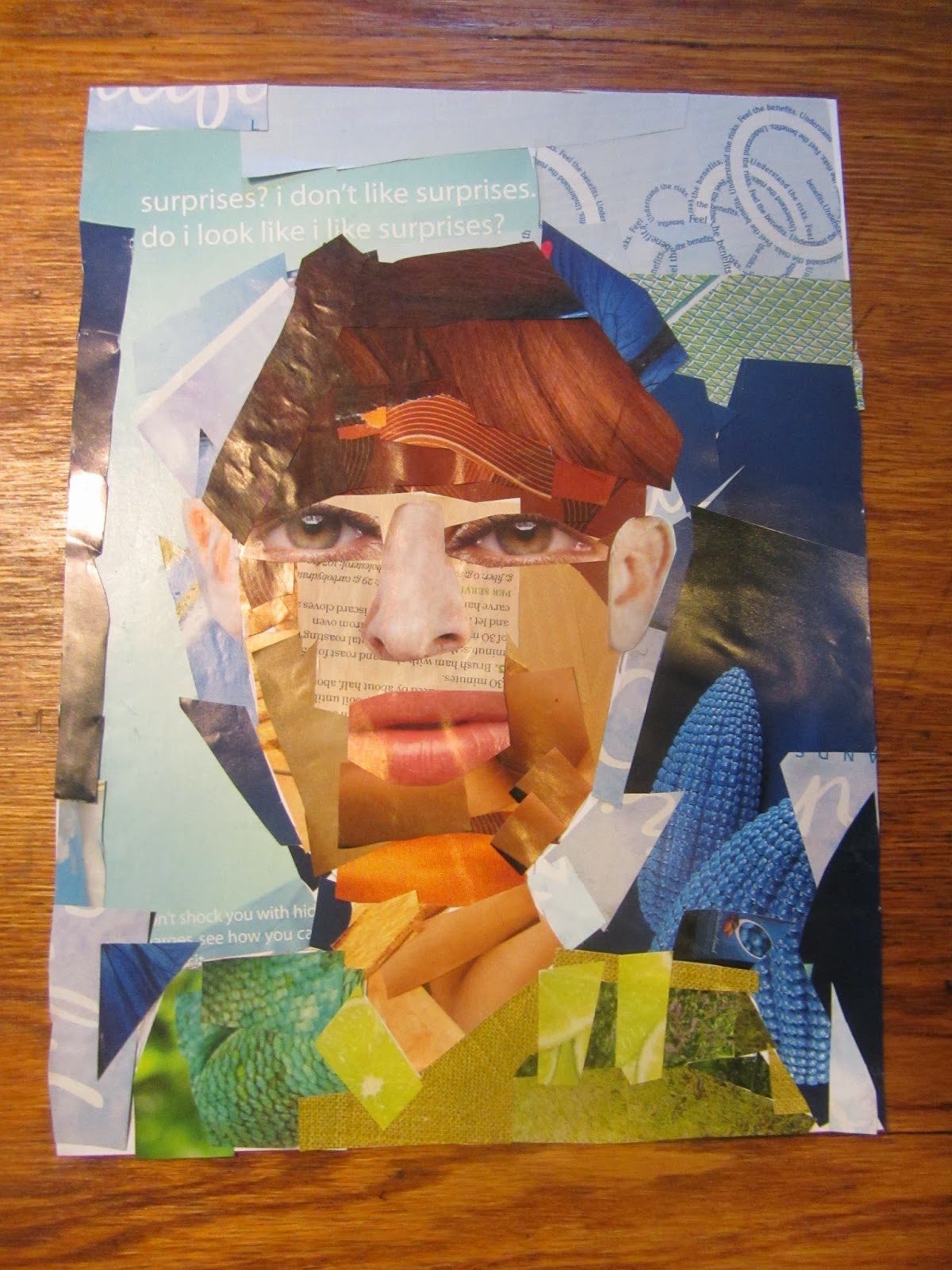 The Unlikely Homeschool Abstract SelfPortrait Art Tutorial