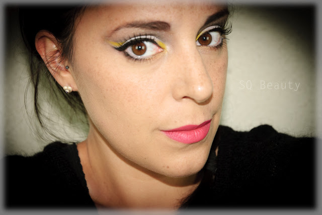 Eyeliner & colores locos, amarillo, coral, bronce, Eyeliner & crazy colors, yellow, coral, bronze, Silvia Quirós