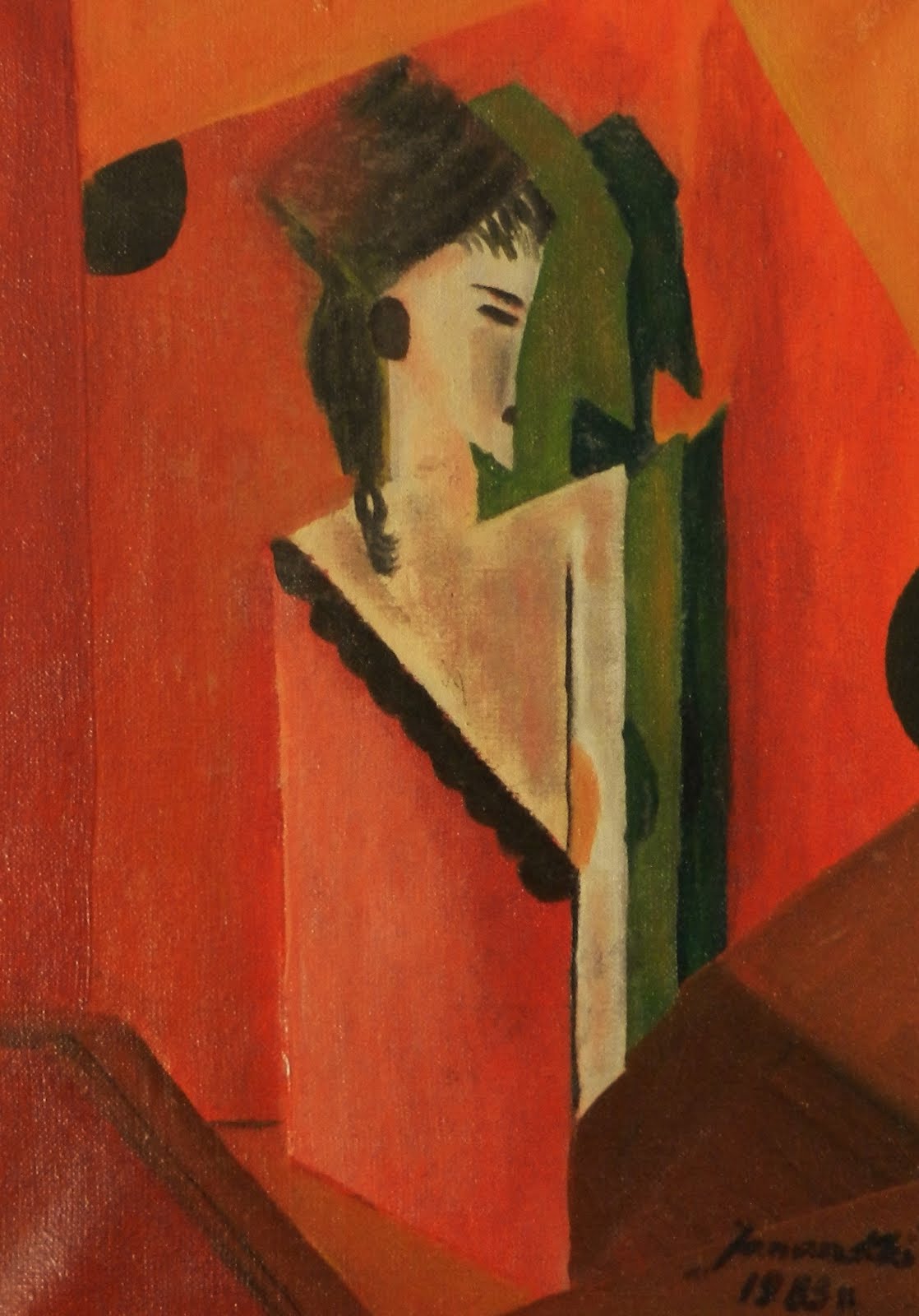 "Mona Lila"  (1983r.olej na płótnie 30x40)