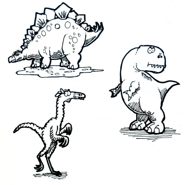 dinosaur doodles