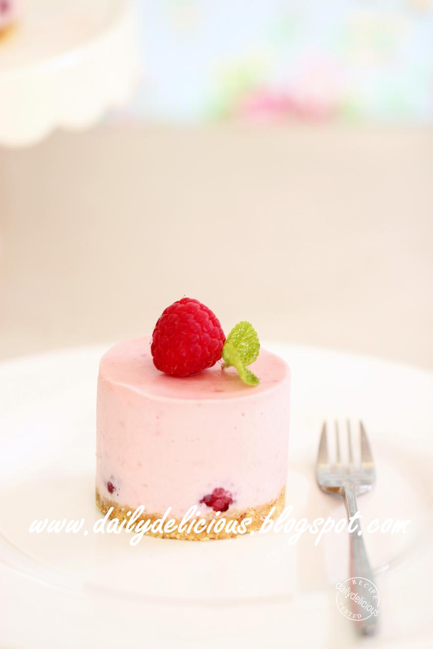 dailydelicious: No bake dessert: Raspberry Rare Cheesecake