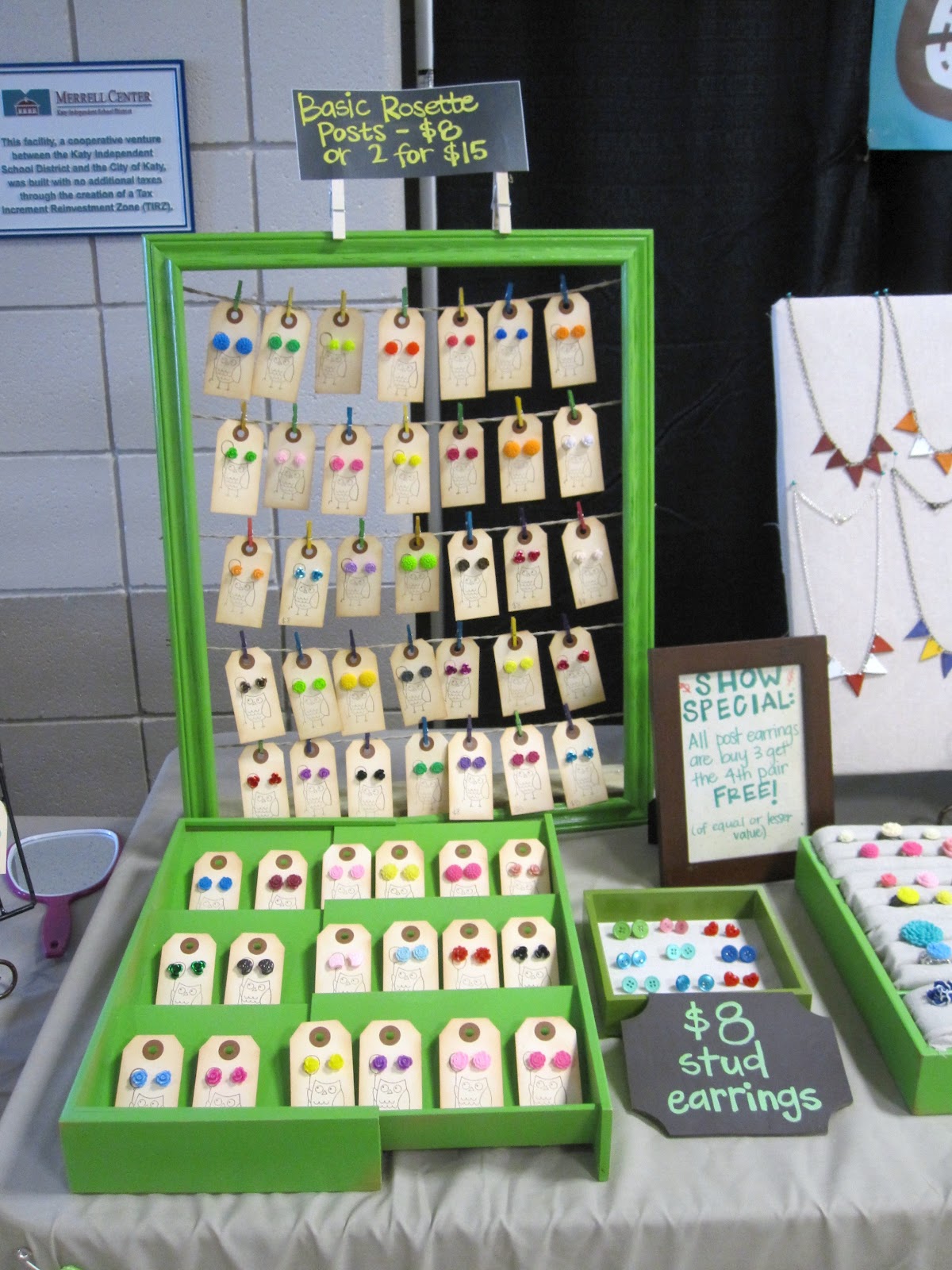 Lazy Owl Boutique Spring Craft Show Display