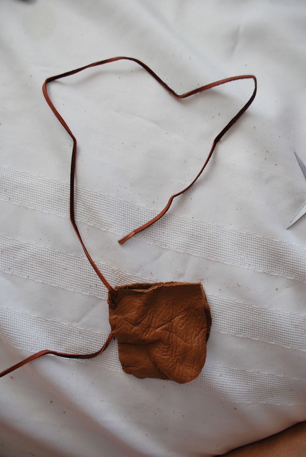 Crafty Tutorials Leather Pouch Necklace