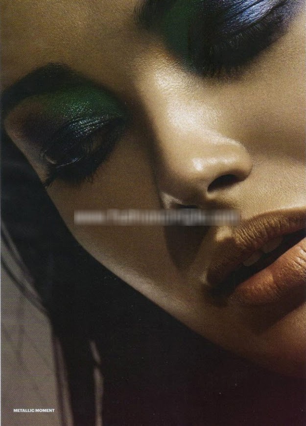 Amy Jackson looks sensational like a golden Goddess - (3) -  Amy Jackson- Harper’s Bazaar India – September 2012