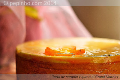 Tarta de naranja y queso al Grand Marnier