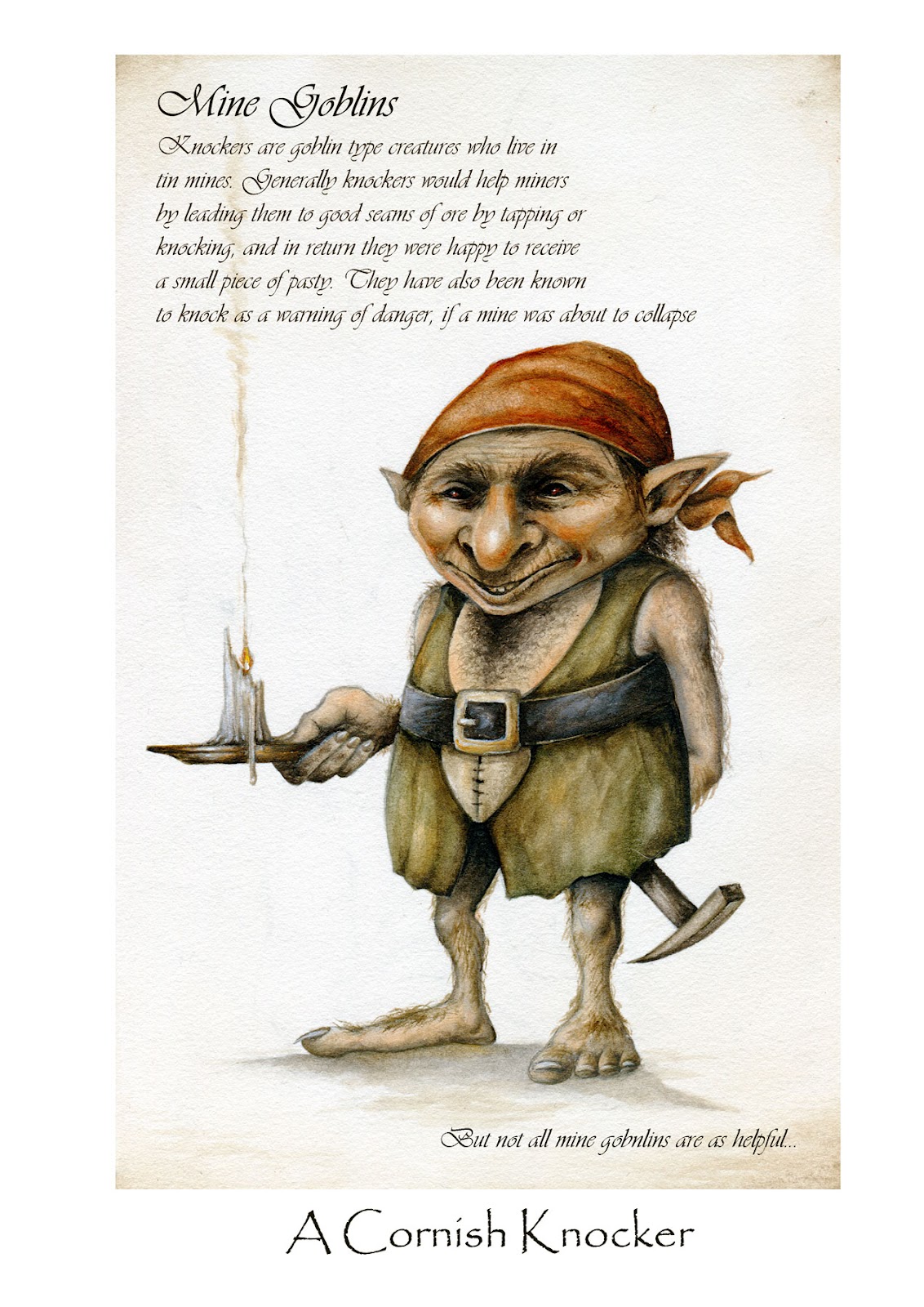 Marc Potts A Knocker a Cornish mine goblin....