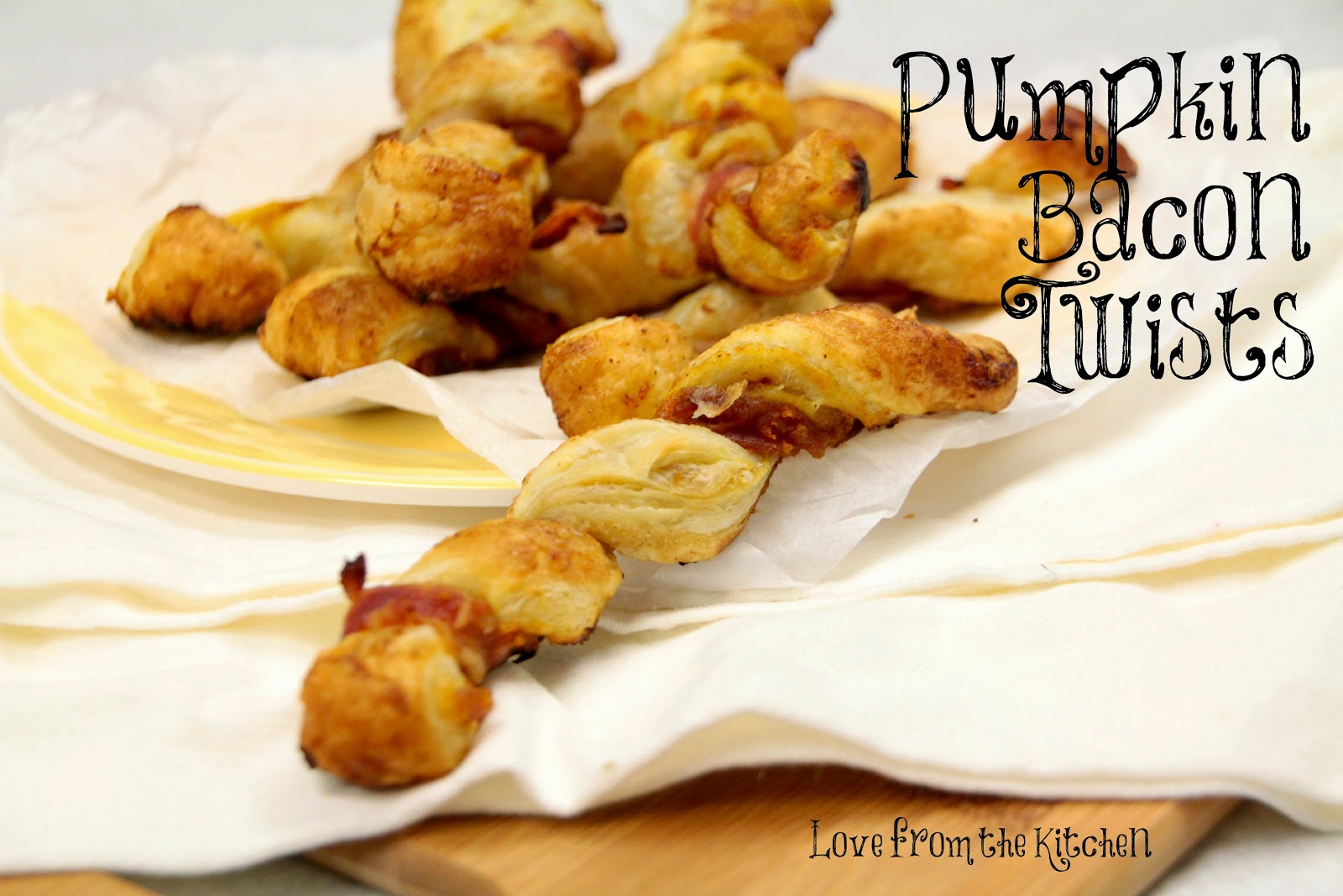 Love from the Kitchen Pumpkin and Bacon Twists