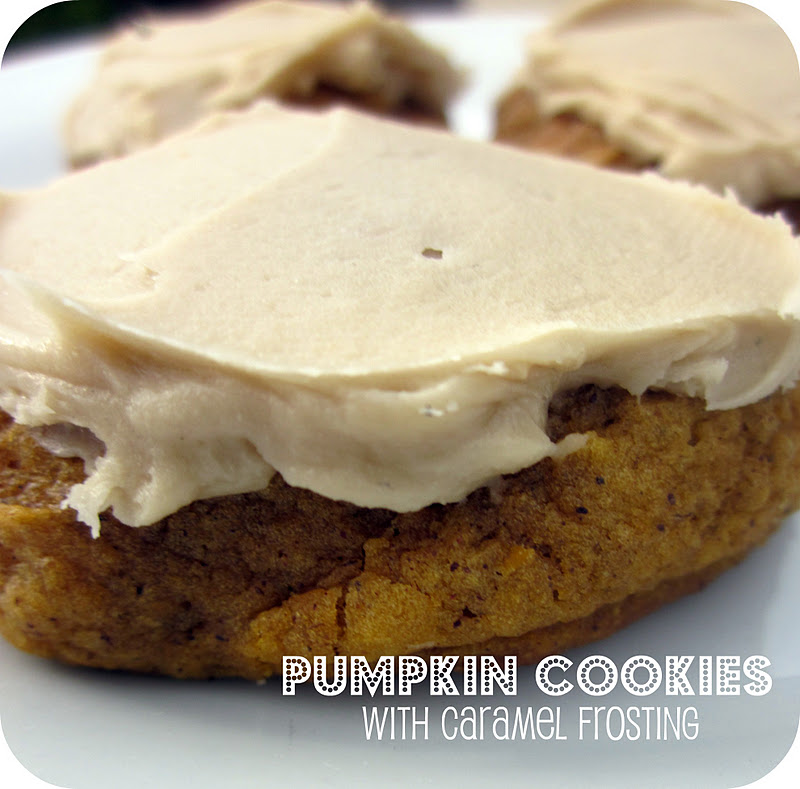 Pumpkin Cookies with Caramel Frosting Six Sisters' Stuff