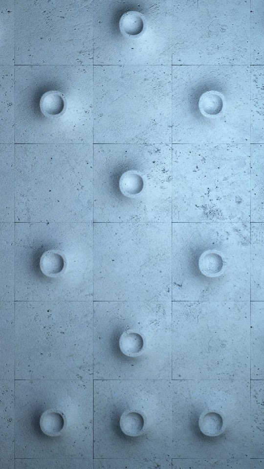 Abstract Circles Protruding Cement Wall  Android Best Wallpaper