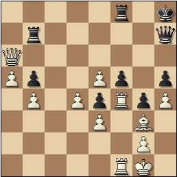 Partida de ajedrez Teresita Pérez vs. Amparo Galindo, posición después de 31…Tb7