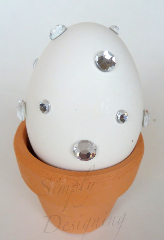 Decorating Eggs with Stickers and Jewels