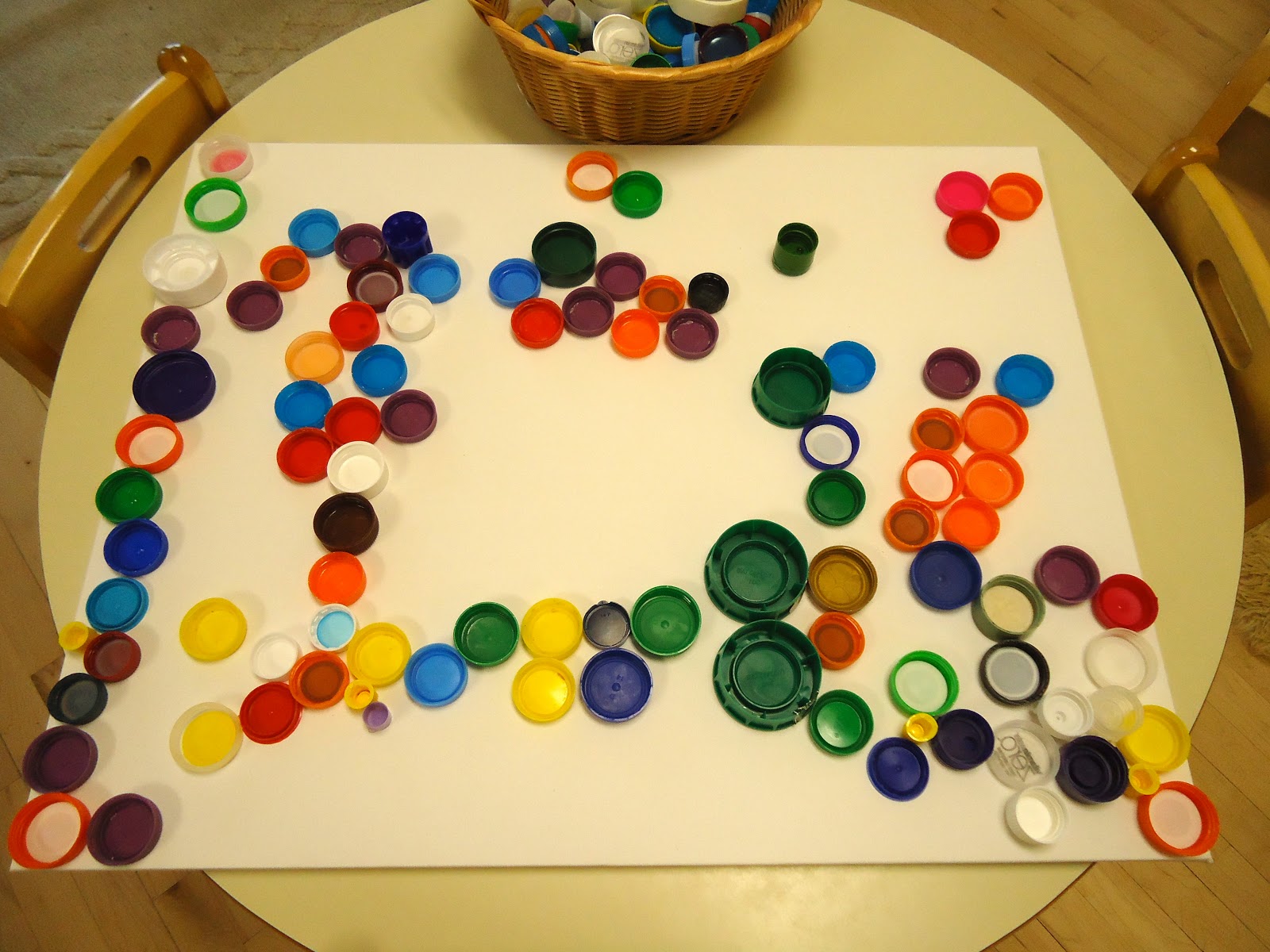 To the Lesson! Bottle Cap Art