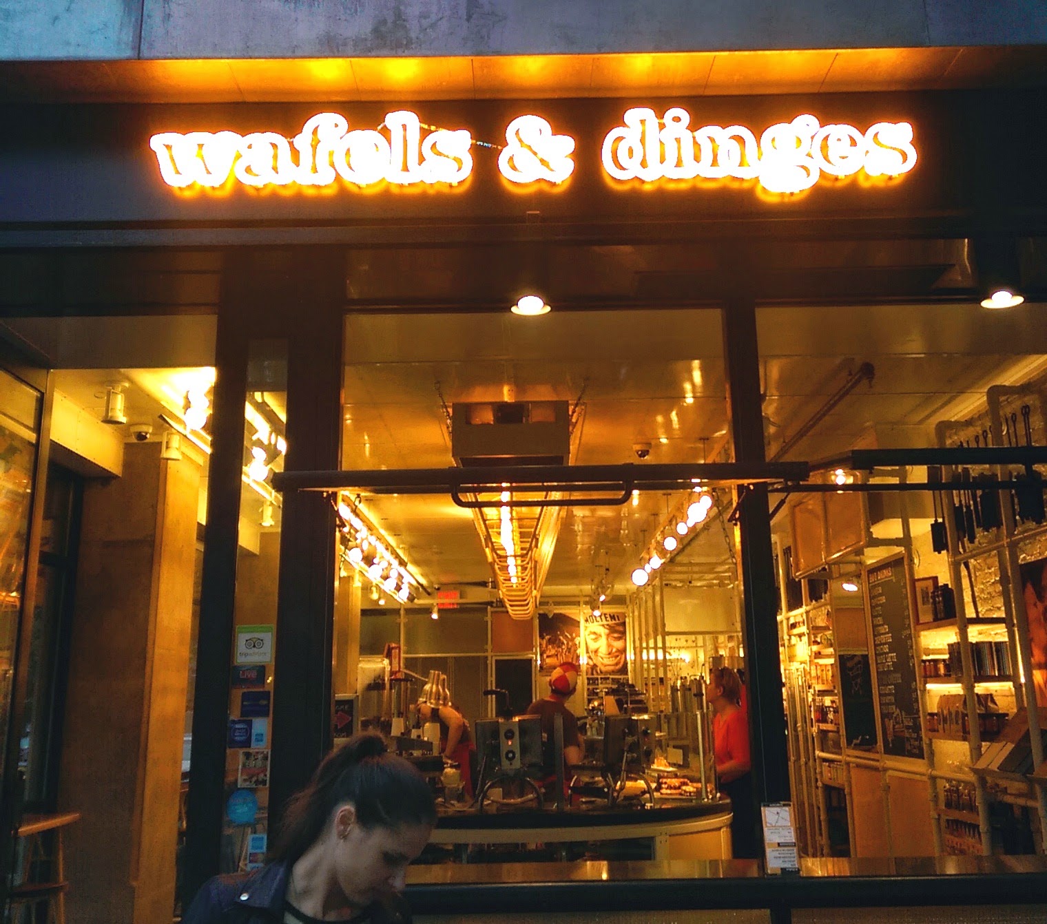 Sam's gastronomic tour of NYC Waffles and Dinges