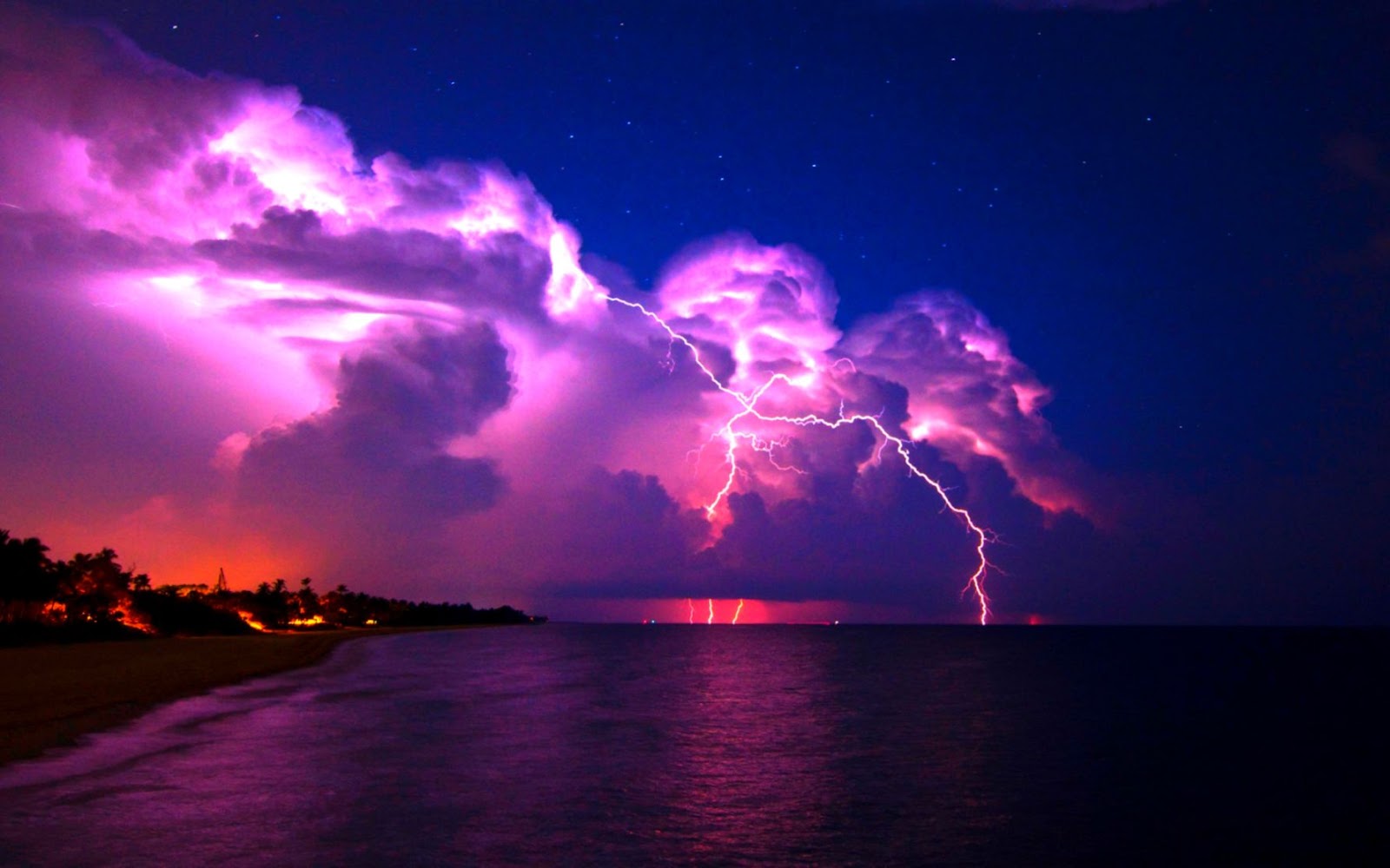 Purple Lightning Storm Purple Lightning Storm