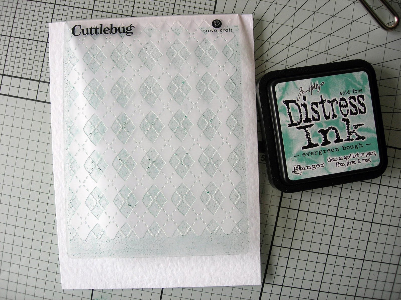 A Passion For Cards How to ink an embossing folder