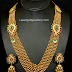 Multistring Gold Haram with Kundan Clasps