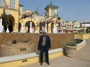 At Entrance of "Gold Reef City casino and Hotel".