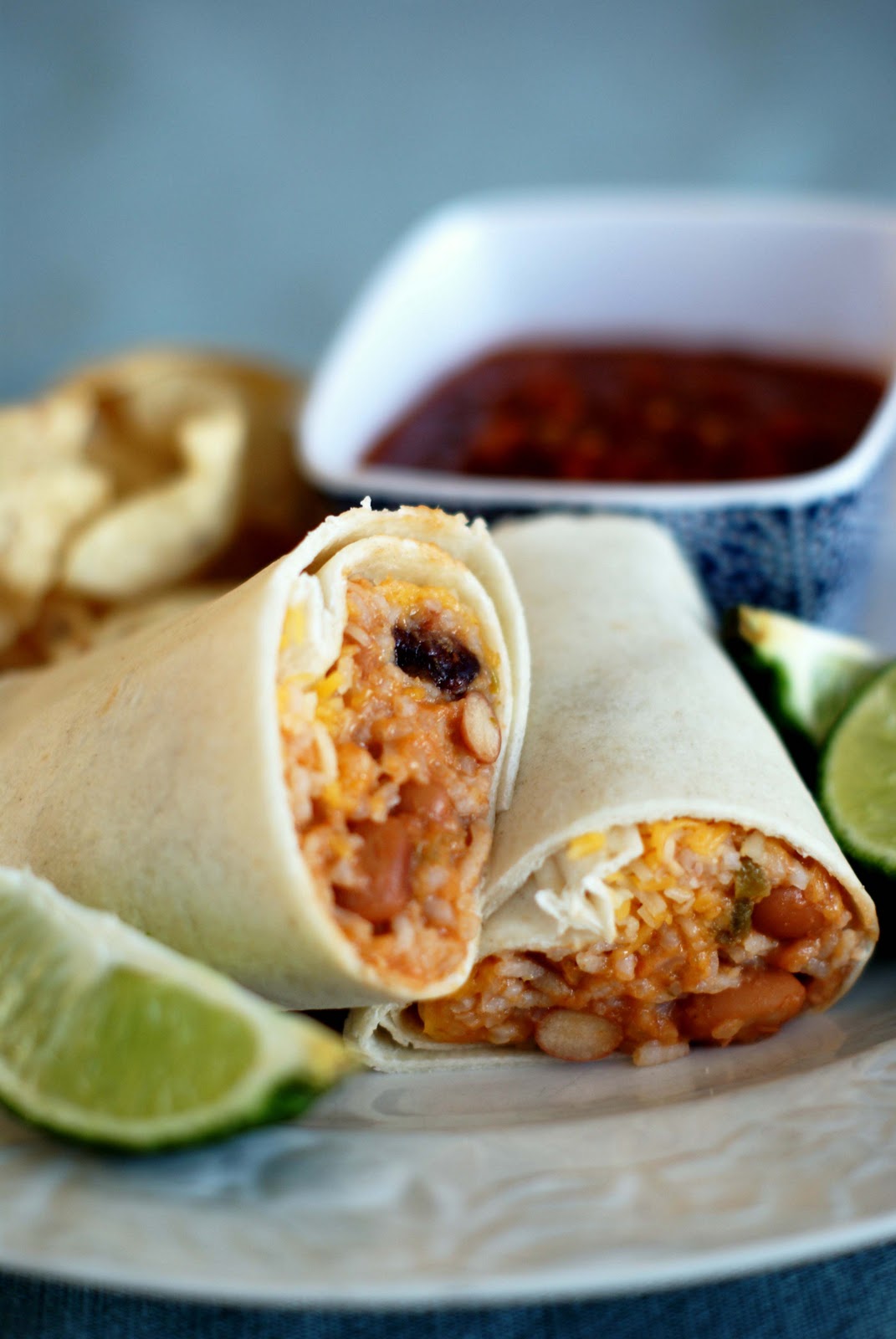 Alice and the Mock Turtle Cheesy Beans and Rice Burritos Make Ahead Lunch