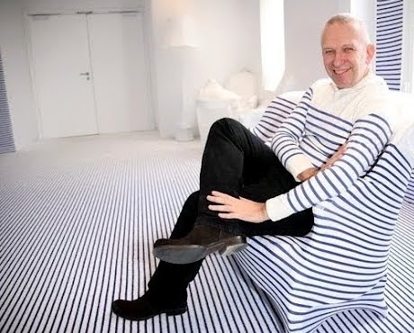 Gaultier at Elle Deco Suite with stripes