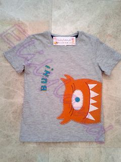 Camiseta niño Monstruo-Elily Camiseta Niño Fieltro Monstruo