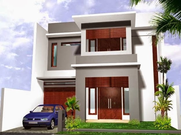 Bentuk Teras Rumah Minimalis 2 Lantai