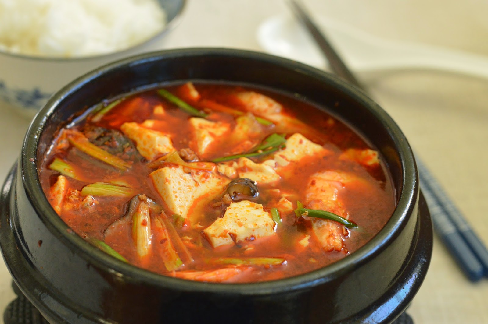 Korean Spicy Tofu Stew (Soon Dubu Jjigae) DimSumptuous
