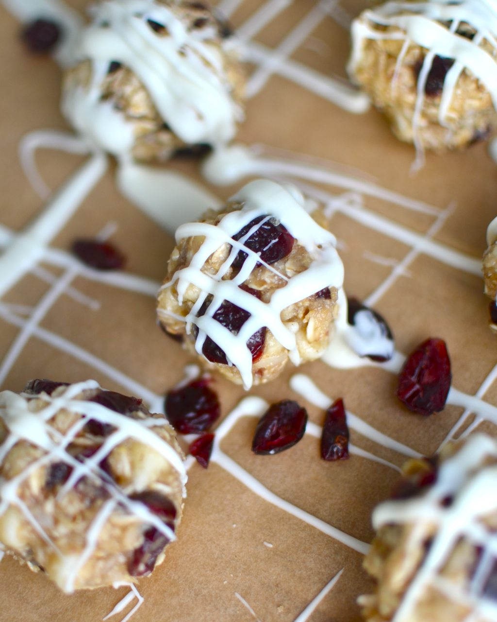 Yammie's Noshery Cranberry Bliss Granola Balls {Nobake}