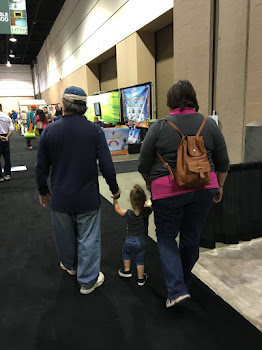 Tim, Rory and me walking at the home show!