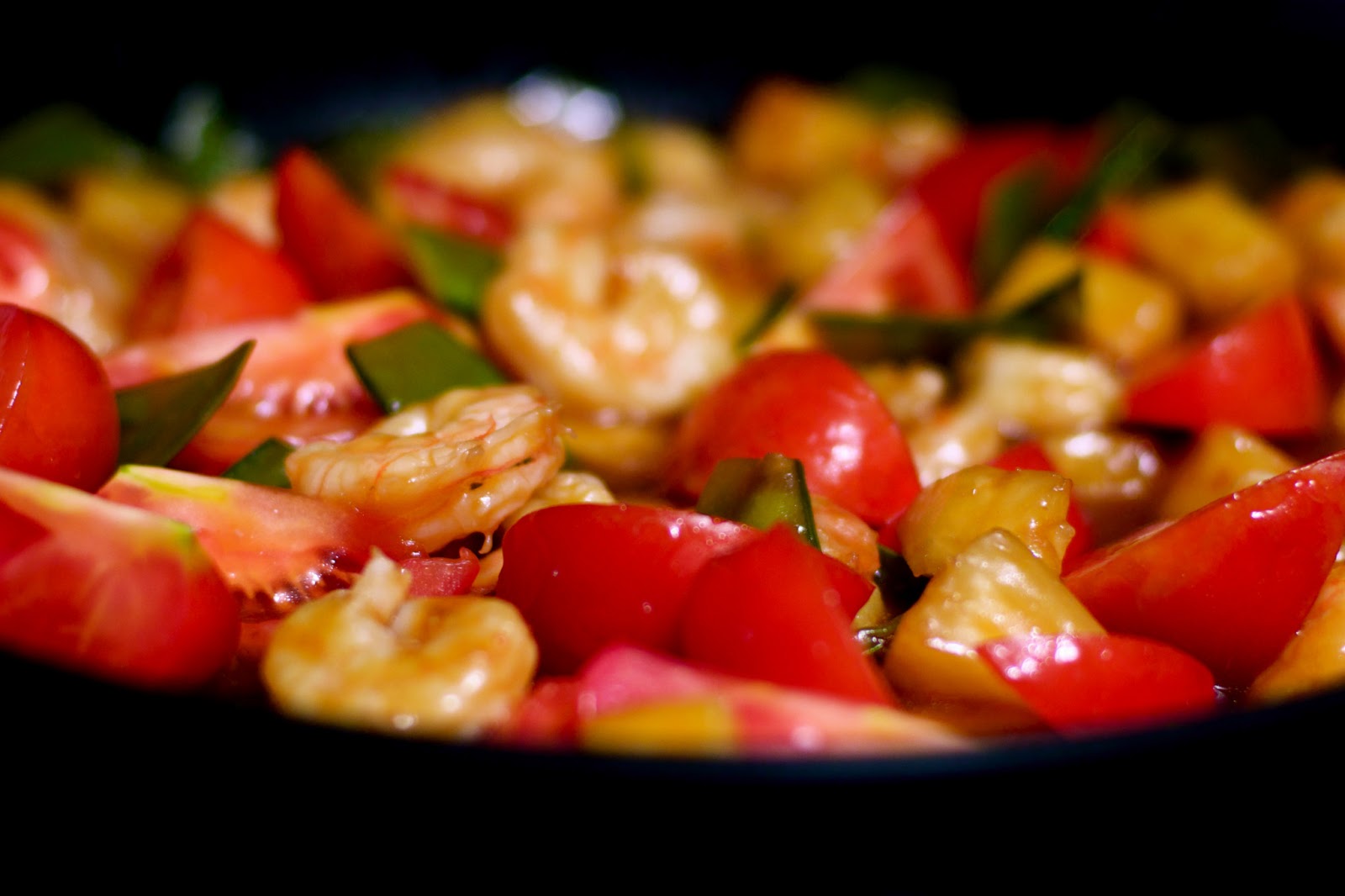 Once a Cook, Always a Cook Sweet and Sour Shrimp Stir Fry