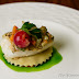 Pan-Roasted Striped Bass with Artichoke Ravioli and Barigoule Vinaigrette