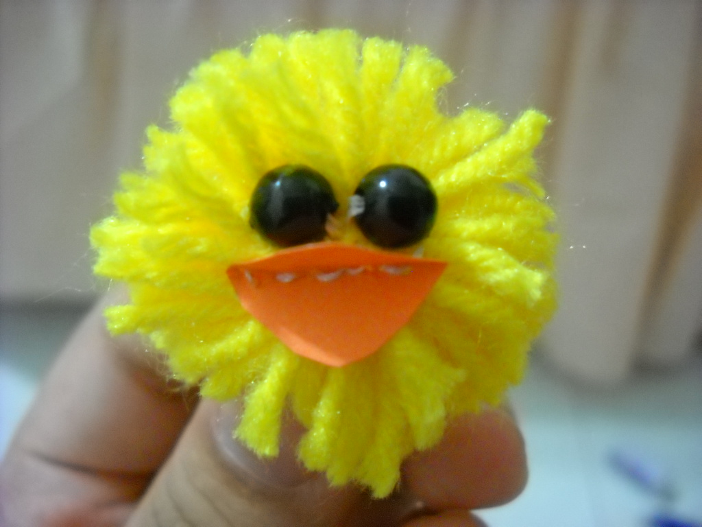 RED CRAFT Uses of pom poms and How to make Ducks using pom poms
