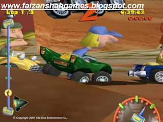 Green Quad Toon car game