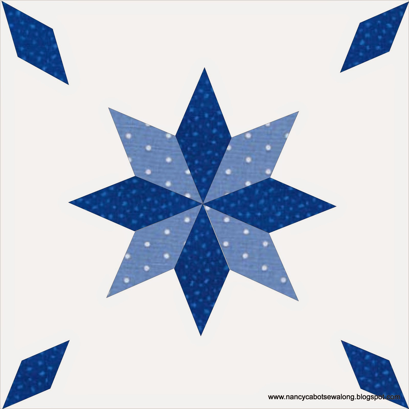 Moore About Nancy Evening Star quilt block