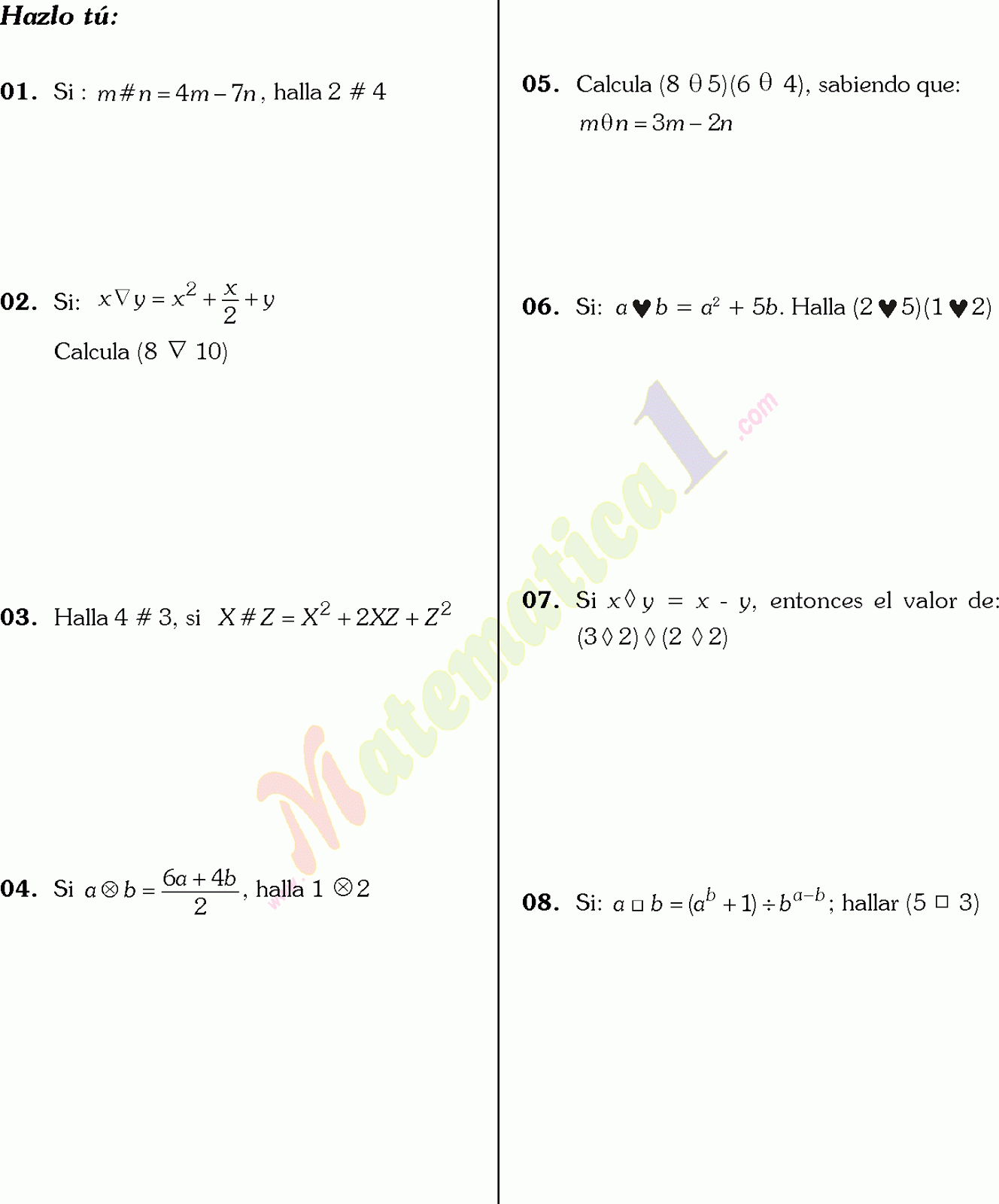 OPERADORES MATEMATICOS PROBLEMA RESUELTOS DE PRIMARIA 6 PDF OPERADORES MATEMATICOS PROBLEMA RESUELTOS DE PRIMARIA 6 PDF