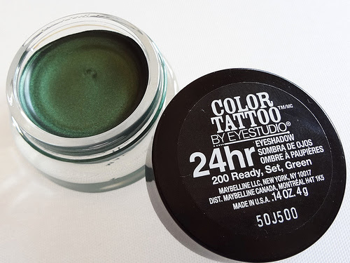 Maybelline Color Tattoo Eyeshadow: Ready, Set, Green