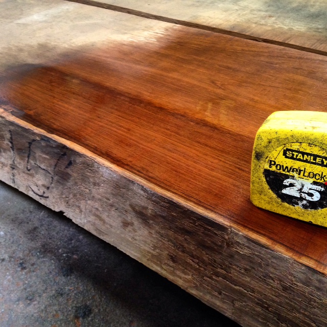 Tropical Exotic Hardwoods 30 yearold Burmese Teak liveedge slabs!