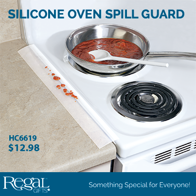 Regal Gifts Corporation: SILICONE OVEN SPILL GUARD from Regal Gifts