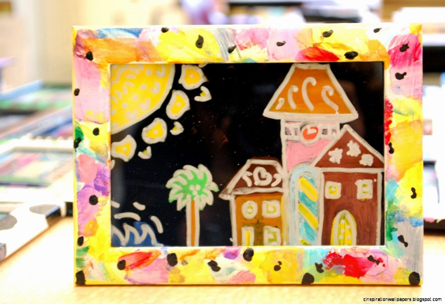 Make a Wonderful Life Art Club Reverse Painting on Glass Make a Wonderful Life Art Club Reverse Painting on Glass