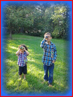 Kids Playing With HABA Telescope and Binoculars MizzReviewLady "Mommy Reviews"