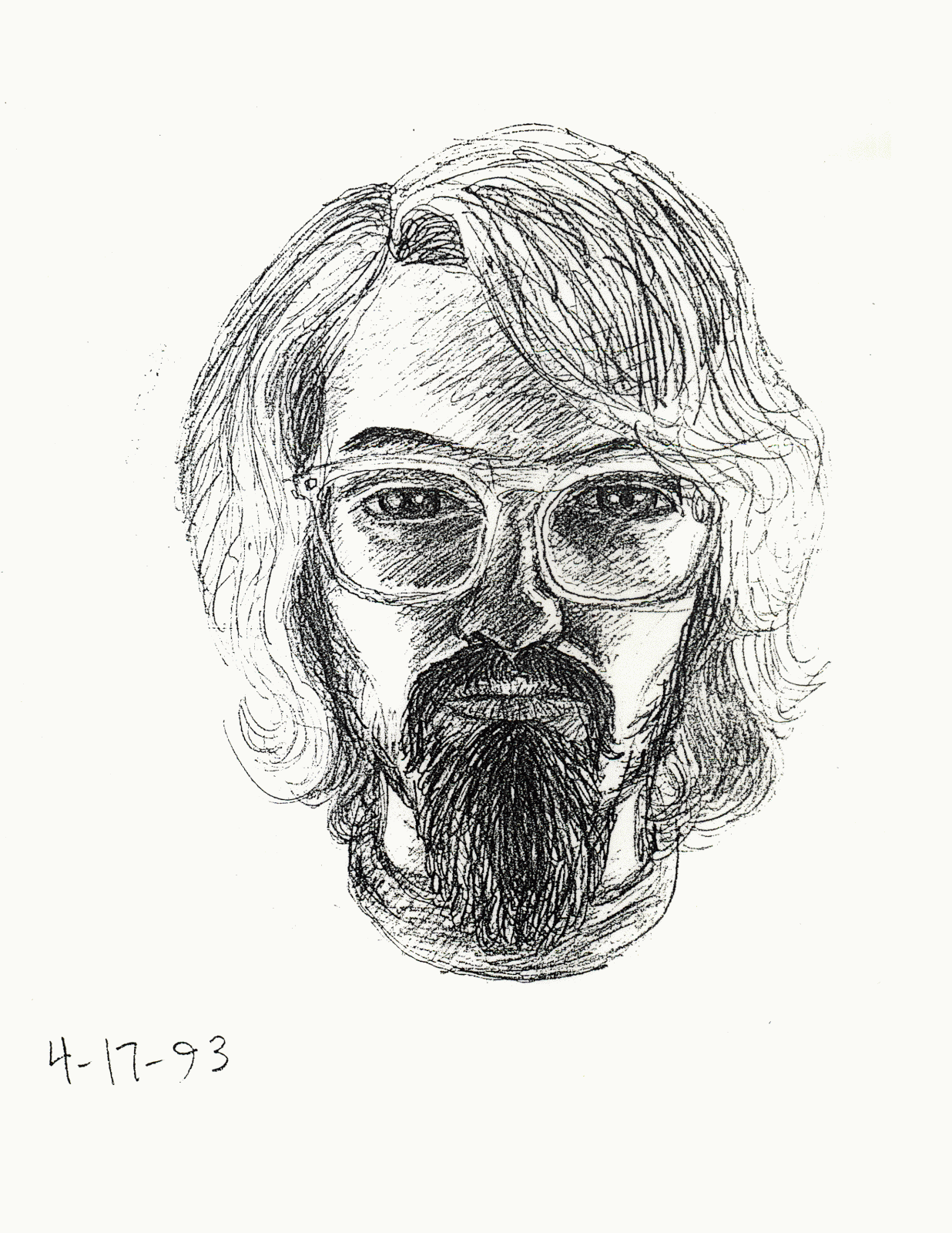 Self-portrait   4-17-93