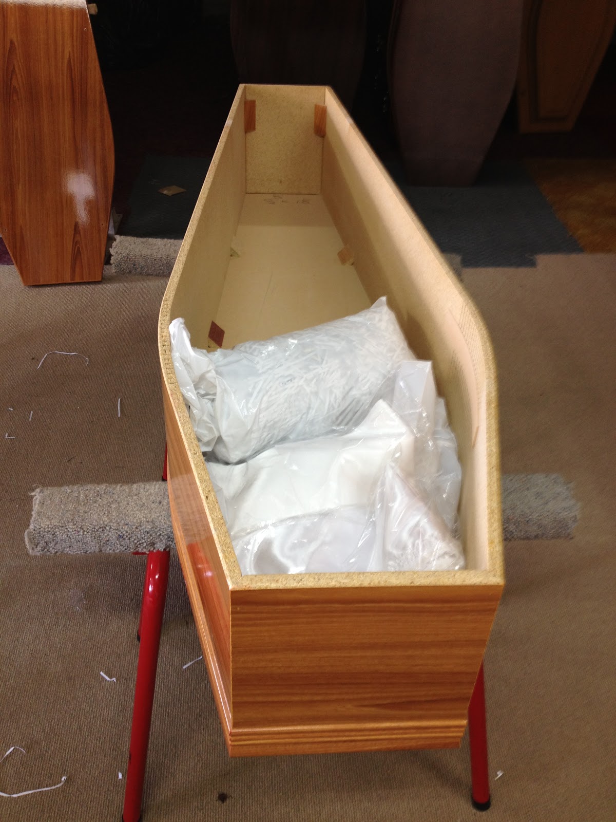 The Other Side Of Funerals How to Trim a Coffin WNBull Style The Inside Lining
