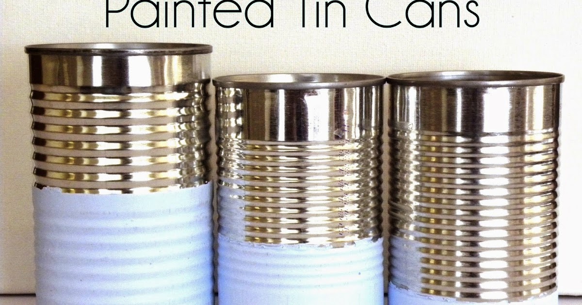 PLUCKYGUMPTION No Spend Decorating Painted Tin Cans