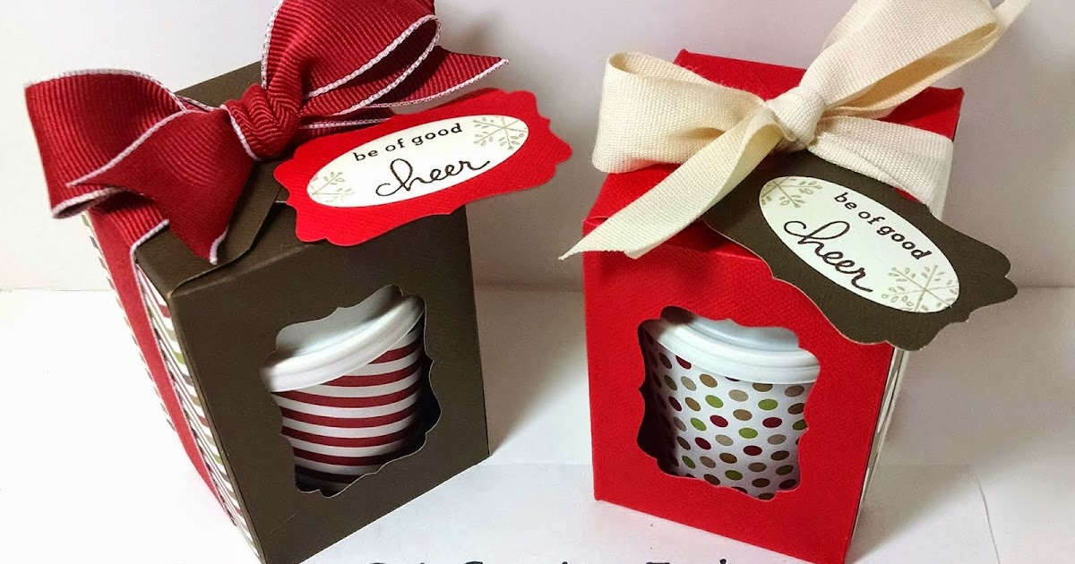 to Scrappin' Cat's Creative Endeavors Mini coffee cup gift box