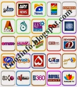 What are some Pakistani TV channels?